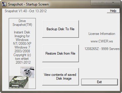 Drive SnapShot 1.40